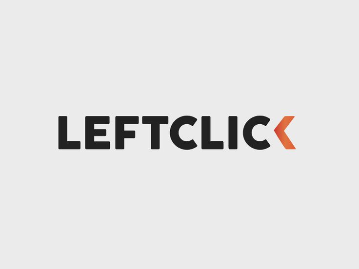 the leftclick logo is shown in black and orange