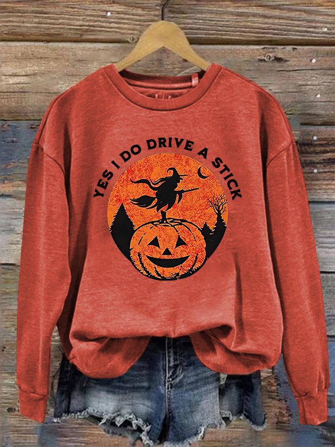 Product Name Yes I Do Drive A Stick Halloween T-Shirt SPU 10203769 Gender Women Occasion Casual Material Cotton Please Note: All dimensions are measured manually with a deviation of 1 to 3CM      SIZE BUST SLEEVE LENGTH IN CM IN CM IN CM S 39.37  100 26.95  68.5 29.53  75 M 40.94  104 27.56  70 29.53  75 L 42.52  108 28.15  71.5 30.31  77 XL 44.88  114 28.86  73.3 30.31  77 2XL 47.24  120 29.57  75.1 31.10  79 3XL 49.61  126 30.28  76.9 31.10  79 4XL 51.97  132 30.98  78.7 31.89  81 5XL 54.33  1 Red Halloween T-shirt With Graphic Print, Red Halloween Graphic T-shirt, Red Graphic Print T-shirt For Halloween, Red Halloween Graphic Tee, Halloween Red Crew Neck T-shirt, Red Crew Neck Top For Halloween, Red Long Sleeve T-shirt For Halloween, Red Screen Print T-shirt For Fall, Red Graphic Tee For Fall