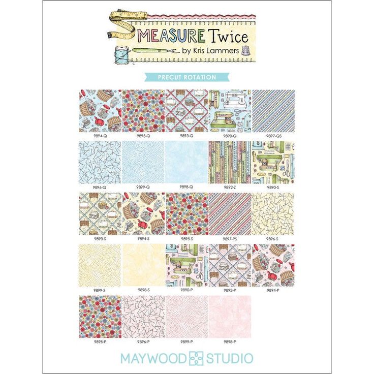 the maywood studio fabric sample book features many different patterns and colors