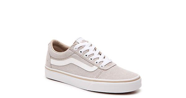 Vans Ward Sneaker - Women's Women's Shoes | DSW Women’s Vans Shoes, Vans Everyday Sneakers, Comfortable Vans Lace-up Sneakers, Neutral Color Vans, Cream Low-top Vans Sneakers, Beige Vans, Vans Old School, From Miss To Mrs, Popular Shoes