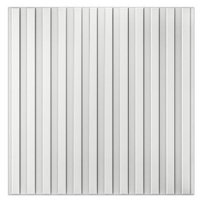 a white wall with vertical lines on it