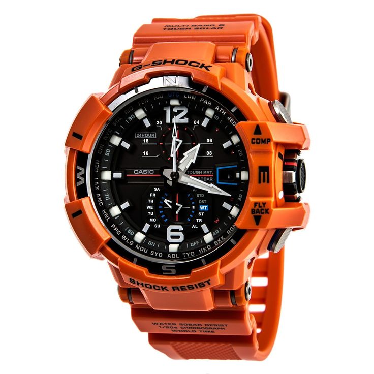 Gshock Watch For Men, Orange Watches, G Shock Men, Orange Resin, Casio Vintage, Fancy Watches, Big Watches, Amazing Watches, Gents Watches