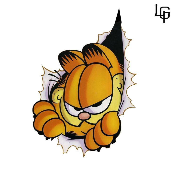 an image of a cartoon character that appears to be in the shape of a cat