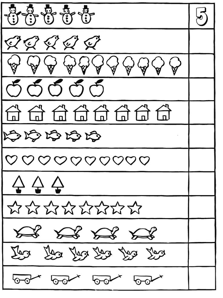 the numbers and symbols in this worksheet are for children to practice their counting skills