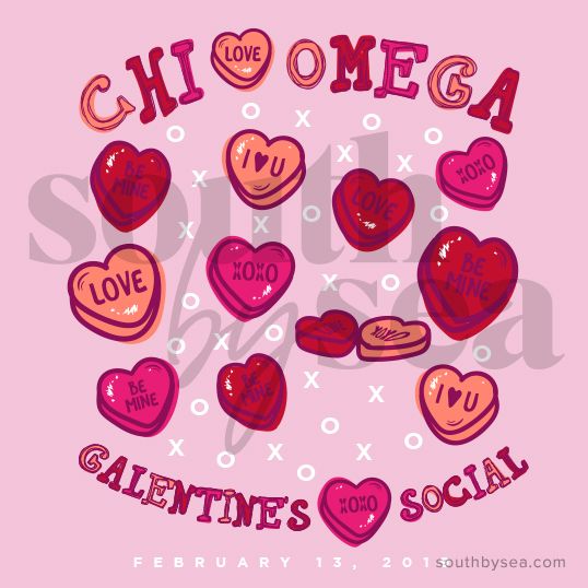 valentine's day t - shirt design with hearts