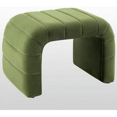 an image of a green bench that looks like it is made out of fabric