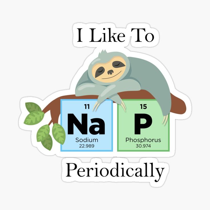 a sticker that says i like to na p and is labeled with an image of a