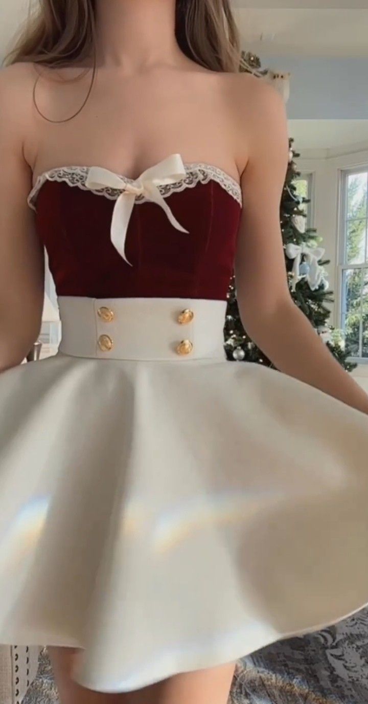 Red And White Outfits, Fashion Top Outfits, Cute Dress Outfits, Cute Simple Outfits, Fancy Outfits, Elegant Outfit, Fancy Dresses, Simple Outfits, Gorgeous Dresses