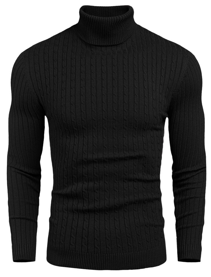 PRICES MAY VARY. [Material] - Mens fashionable turtleneck sweater is made from premium great quality knitted fabric that is warm, comfortable and extremely skin-friendly, moderate softness for spring, autumn and winter. [Features] - This slim fit pullover sweater has solid pattern and basic design. Featuring with professional stitching, turtleneck, long sleeves, twist patterned, ribbed cuffs and hemline. [Match] - You can wear this twist patterned pullover sweater alone as a outwear, or you can Mens Tops Fashion, Mens Turtleneck, Mock Turtleneck Sweater, Slim Fit Sweater, Twist Pattern, Ribbed Turtleneck Sweater, Mens Thermals, Fitted Turtleneck, Tops For Men