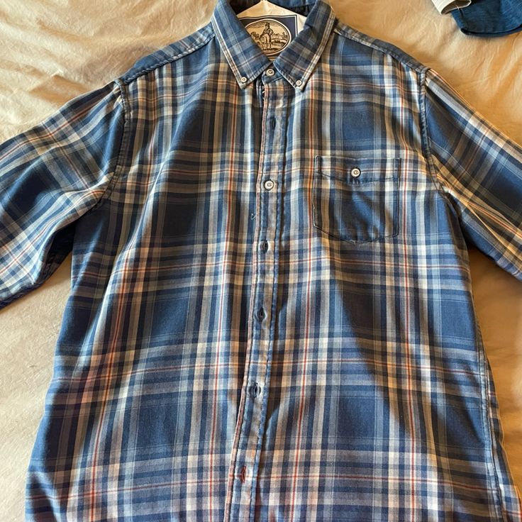 Nice, Blue, Weatherproof Brand Flannel. Never Worn. Brand New Without Tags Casual Blue Button-up Flannel Shirt, Blue Relaxed Fit Flannel Shirt For Winter, Everyday Blue Cotton Flannel Shirt, Blue Long Sleeve Flannel Shirt For Fall, Blue Flannel Shirt With Pockets, Blue Flannel Shirt With Pockets For Fall, Blue Flannel Shirt For Fall, Light Blue Cotton Shirt For Fall, Blue Flannel Shirt With Relaxed Fit