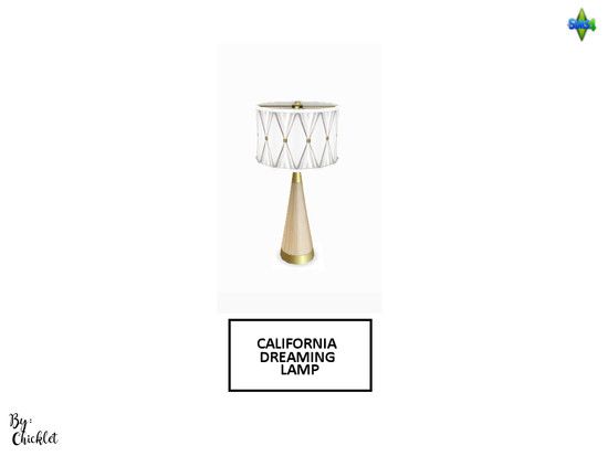 a lamp with the words california dreaming lamp on it and an image of a star