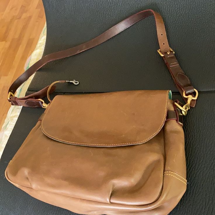 Large Flap And Roomy! Strap Is Changeable Leather, Outside Pocket Leather Flap Bag With Detachable Strap For Errands, Leather Tote Flap Bag For Errands, Daily Use Flap Bag With Leather Lining, Leopard Handbag, Brighton Purses, Disney Dooney, Doctor Bag, D B, Dooney & Bourke Bags