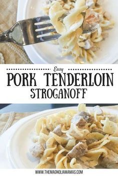 this is an easy pork tenderion stroganonoff recipe