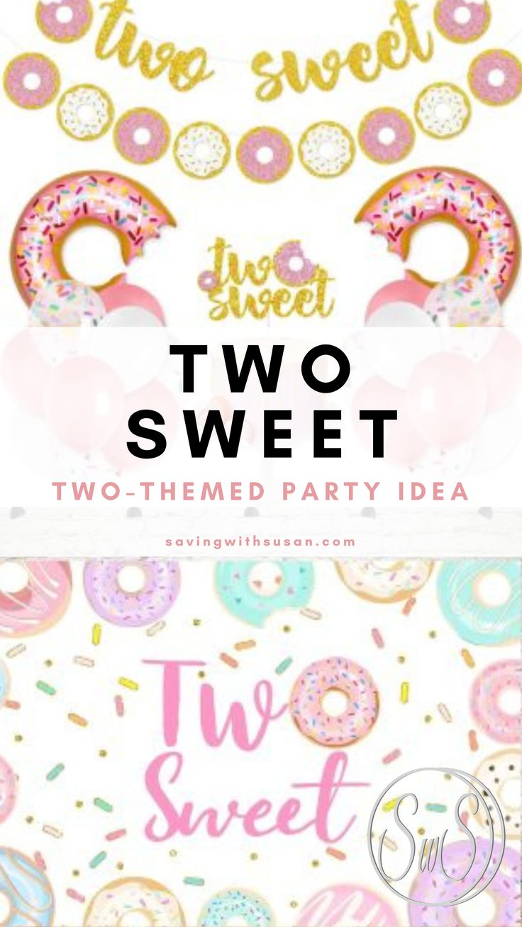 two sweet birthday party ideas with donuts and confetti