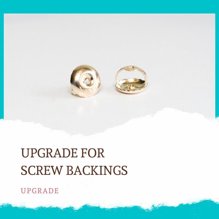 10K or 14k Solid Gold Screw Backing Sold individual and as a pair. This backing fits our screw back earrings, but may not fit other screw back needles. Photo Proof, Richmond Va, Dec 12, Screw Back Earrings, Earring Backs, Solid Gold, Screw, Etsy Earrings, Pearl Earrings