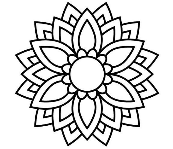 a black and white image of a flower