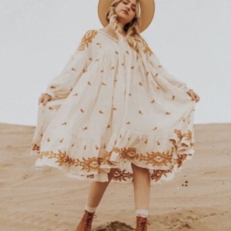 Runs Oversized So Xs Is Perfect For Xs-L Rust Orange Dress, Eyelash Lace Dress, Peasant Sleeve, Knit Shirt Dress, Cream Lace Dress, Crochet Lace Dress, Free People Mini Dress, Boho Midi Dress, Embroidered Midi Dress