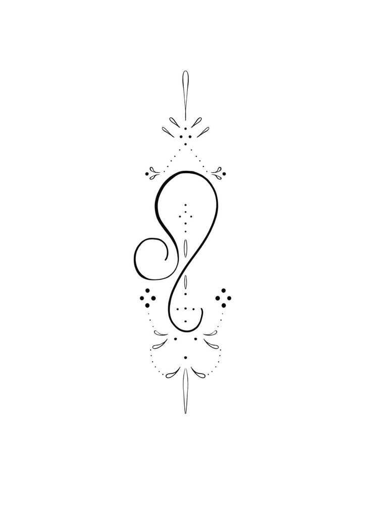 the letter s is drawn in black and white with an ornate design on it's side