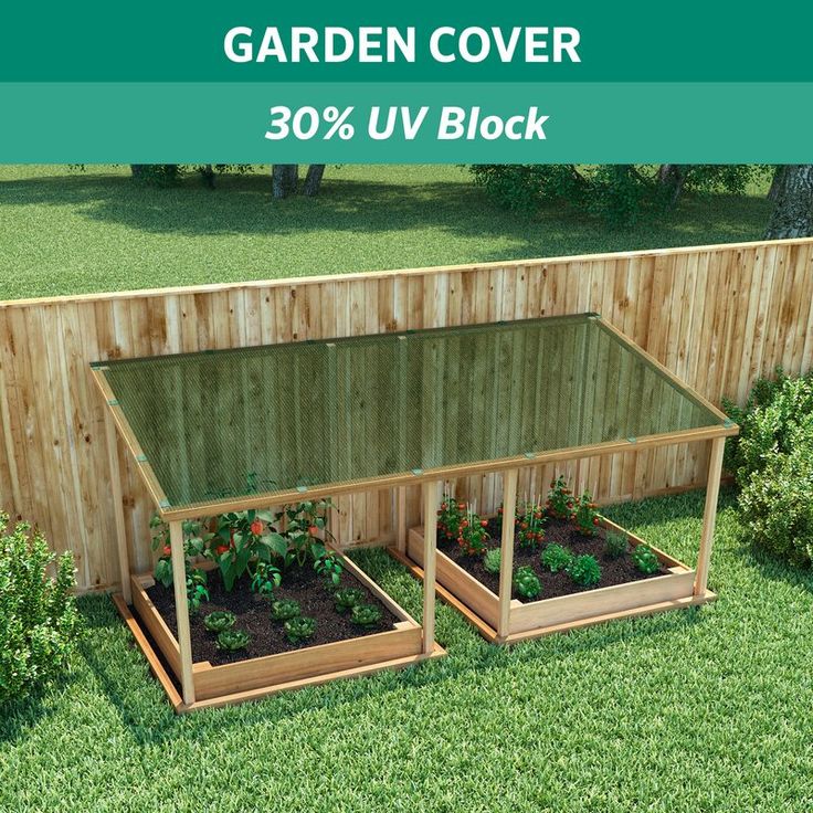 the garden cover is 30 % v block