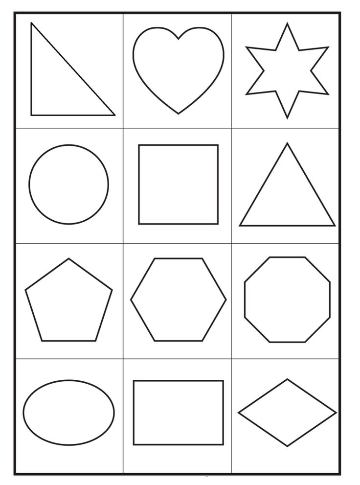 shapes worksheet for kids