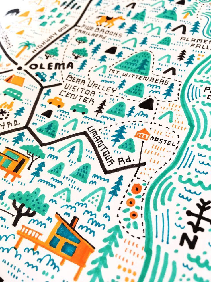 a close up of a map with trees and buildings on it's surface,