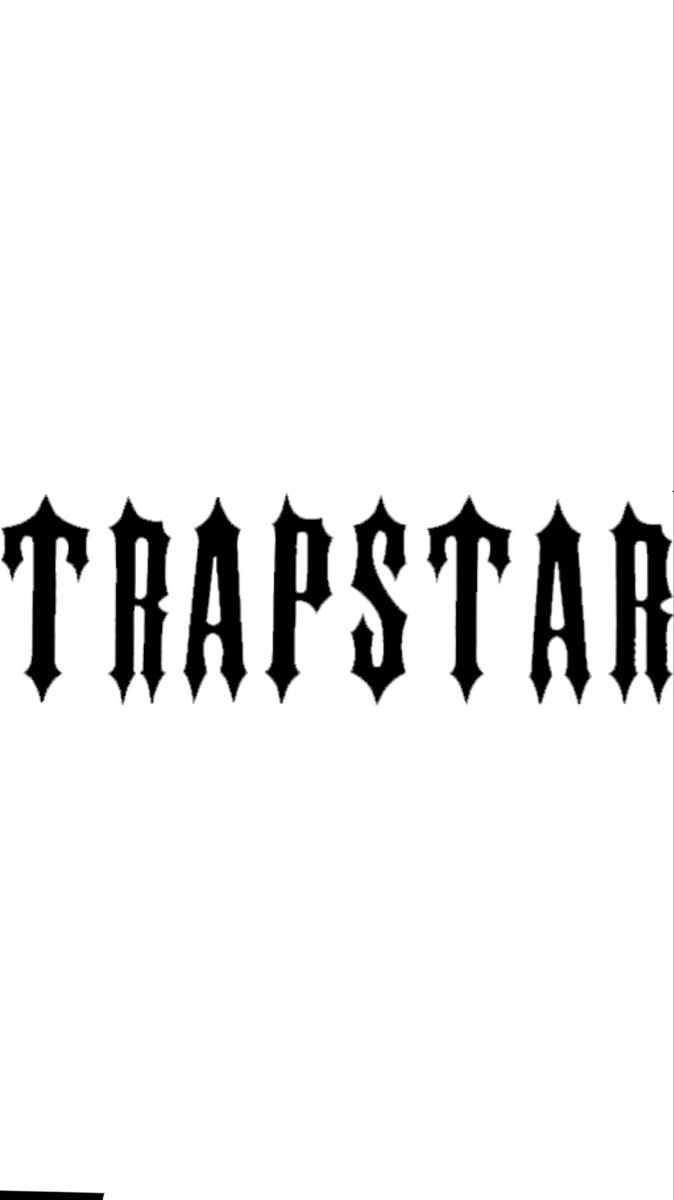 the logo for trap star, which has been changed to be black and white in color