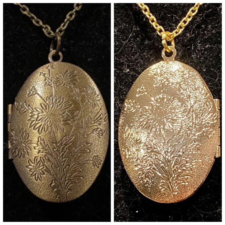 Necklace is gold, or antique bronze in color Measures 18, or 24 inches in length Locket measures 1.5 inches in length and 1 inch in width Gold Flower Necklace With Vintage Charm, Antique Gold Metal Locket Necklace, Gold Metal Flower Necklace For Wedding, Ornate Gold Locket Necklace In Brass, Ornate Gold Brass Locket Necklace, Gold Metal Locket Necklace For Wedding, Vintage Gold Flower Necklace For Wedding, Gold Necklace With Vintage Oval Pendant Charm, Antique Gold Flower Jewelry