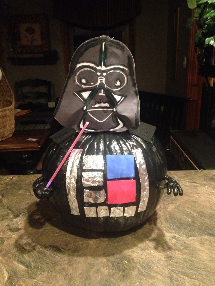 a darth vader pinata sitting on top of a table