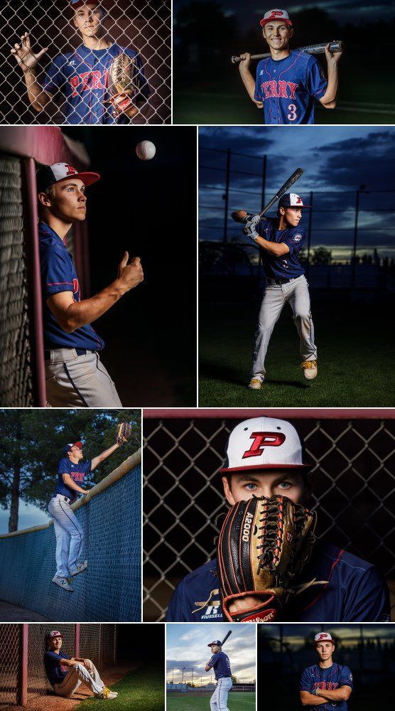 high school baseball player shows posing ideas for senior pictures Sports Senior Picture Ideas, Baseball Team Pictures Poses, Senior Pictures Photoshoot, Baseball Team Pictures, Team Picture Poses, Senior Pictures For Guys, Baseball Senior Pictures, Softball Photography, Outdoor Senior Pictures