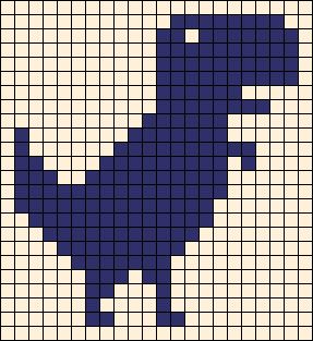 a blue and white cross - stitch pattern is shown