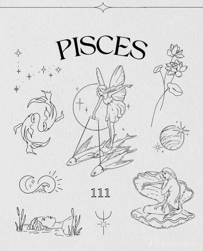 an image of pisces coloring pages