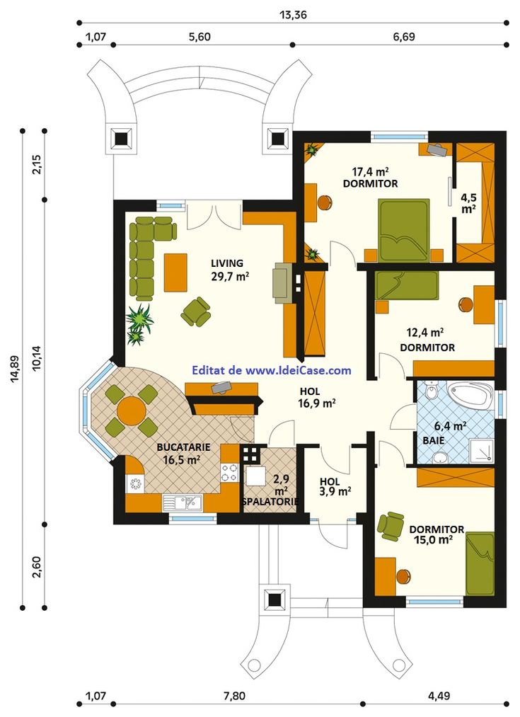 the floor plan for a two bedroom apartment with an attached bathroom and living room area