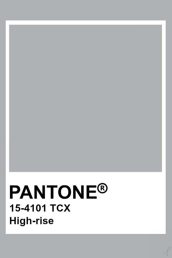 the pantone color is shown in grey