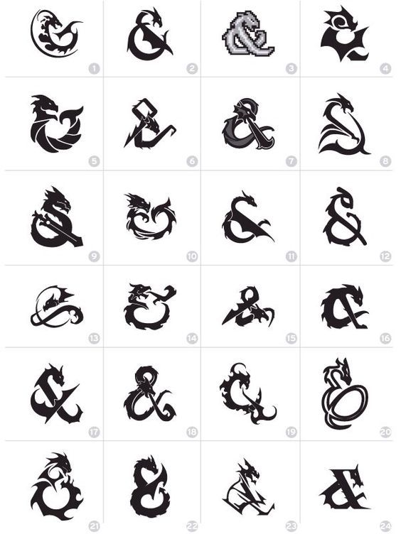 the alphabets and numbers are drawn in black ink, with different designs on them