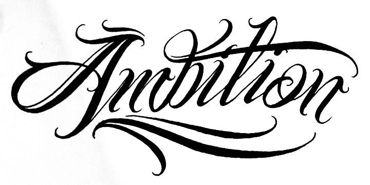 the word annition written in cursive writing