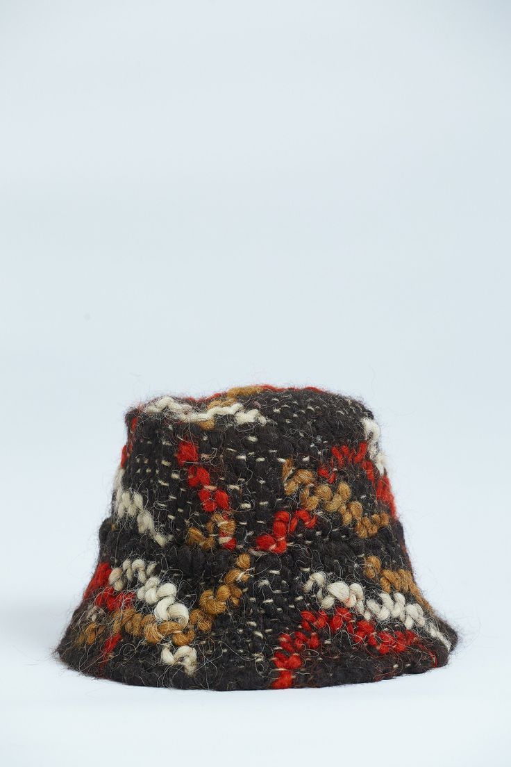 Style wool warm handmade bucket hat will protect your head from cold winter (panama) This woven hat is very warm, soft and comfortable to wear. The best decision for fall-winter season in 2020-2021. SIZE: S-M (56-57 cm)Custom Made M-L (58-59 cm)Custom Made L-XL (60-61 cm)Custom Made Custom Made design is made after a base pattern, similar to ready-to-wear. Note that it will take our team 10 - 15 days to make your product, so remember to add this to the delivery time. MATERIAL: Made of Natural ma Brown Woven Bucket Hat, Multicolor Bucket Hat For Fall, Multicolor Wool Hat For Winter, Brown Woven Crochet Bucket Hat, Multicolor Wool Hats, Multicolor Wool Hat For Fall, Brown Woven Brimmed Bucket Hat, Winter Outdoor Brown Bucket Hat, Warm Multicolor Wool Hats