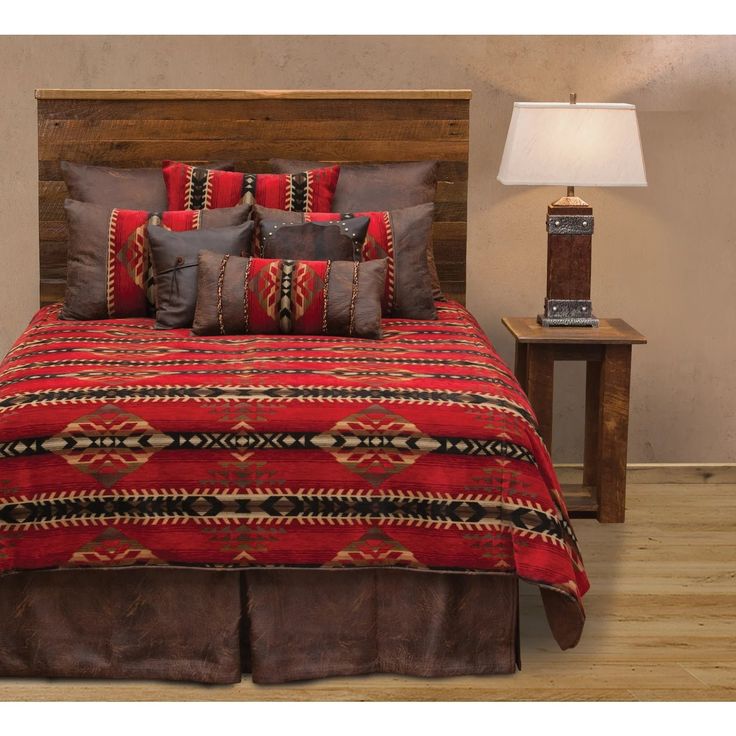 Southwest Sorrel Duvet Cover made in the USA - Your Western Decor Southwestern Bedding, Western Bedding Sets, Western Pillows, Western Bedding, Wood River, Bed Spread, Rustic Bedding, Duvet Covers Twin, Western Decor