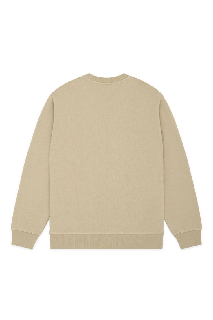 Classic Crewneck - Teddy Fresh Solid Crew Neck Sweats With Ribbed Collar, Beige Crew Sweatshirt With Ribbed Cuffs, Heavyweight Crew Neck Sweatshirt With Ribbed Cuffs, Beige Fleece Sweatshirt With Ribbed Cuffs, Beige Relaxed Fit Sweatshirt With Ribbed Cuffs, Relaxed Fit Beige Sweatshirt With Ribbed Cuffs, Heavyweight Fleece Casual Sweatshirt, Heavyweight Fleece Sweatshirt Casual, Beige Crew Neck Sweatshirt With Ribbed Collar