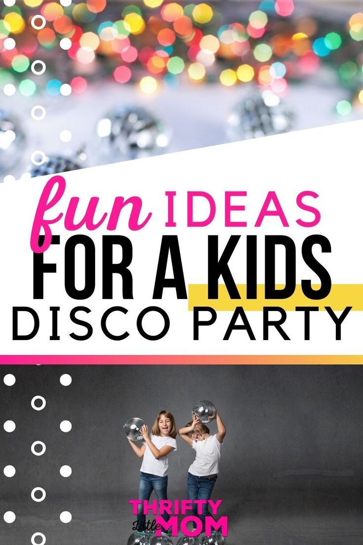 two girls on skateboards with the words fun ideas for a kids disco party