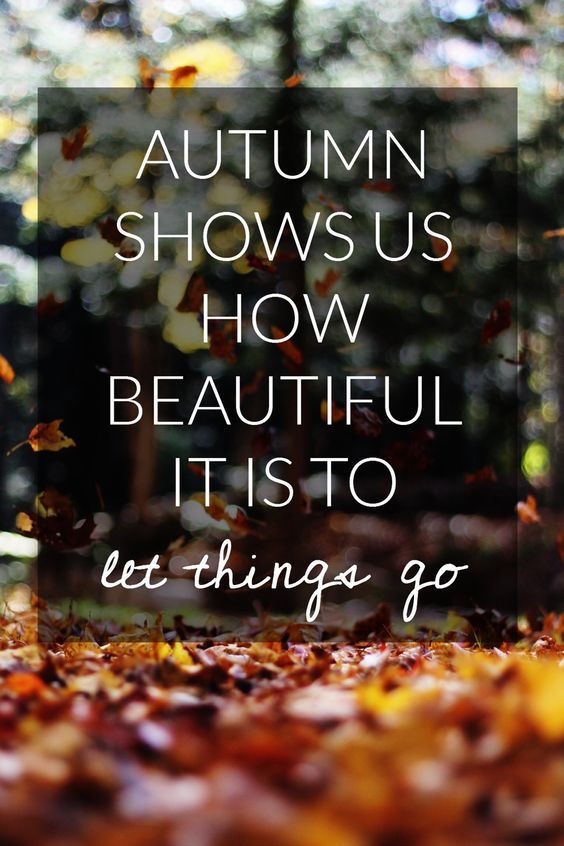 the words autumn shows us how beautiful it is to eat things go on top of leaves