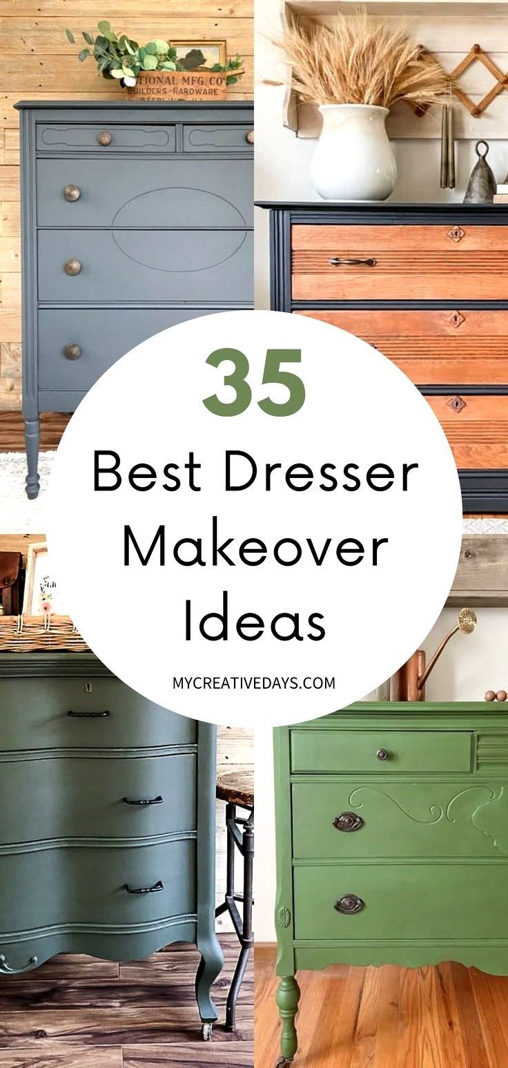 the best dresser makeover ideas for any room in your home, including painted furniture