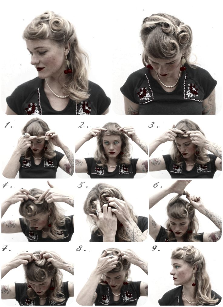 Inspired Hairstyles, Retro Updo, 40s Hairstyles, Vintage Hairstyles Tutorial, 15 Makeup, 50s Hairstyles, 1940s Hairstyles, Rockabilly Hair, Pin Up Hair