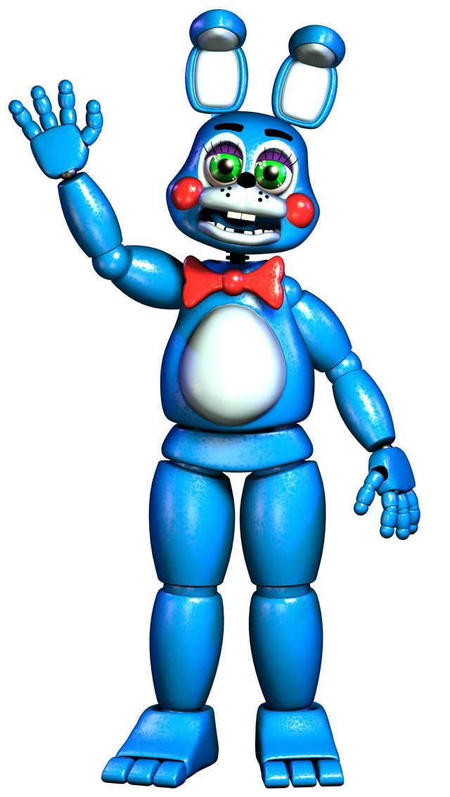 a blue robot with big eyes and a bow tie on it's head is standing in front of a white background