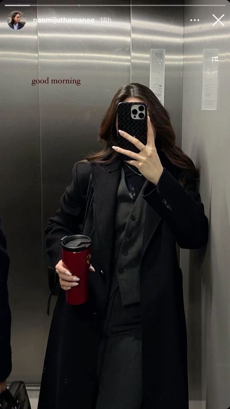 A Lot Of Clothes Aesthetic, Accounting Student Outfit, Model Aesthetic Faceless, Black Trenchcoat Outfit Women, Exam Week Outfits, Straight Posture Aesthetic, Bossy Girl Aesthetic, Corporate Girly Aesthetic, Busy Woman Aesthetic