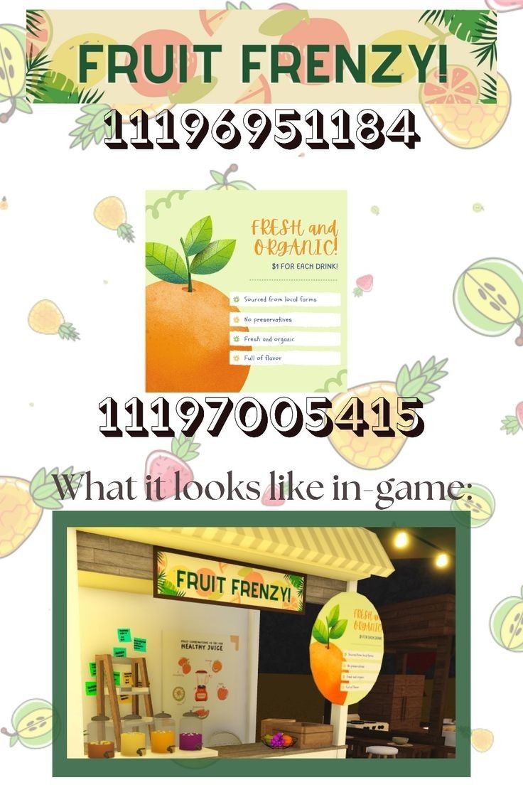 an advertisement for fruit frenzy, which is on display