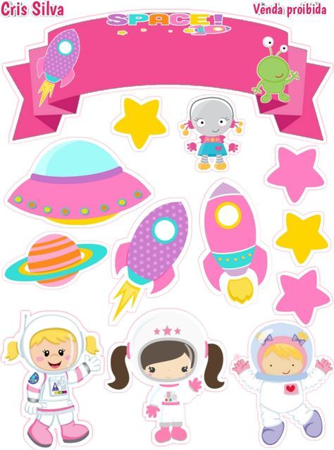 Birthday Hacks, Girls Bedroom Art, Space Theme Party, Outer Space Party, Space Birthday Party, Baby Gift Hampers, Cake Banner Topper, Animal Crafts For Kids, Shark Birthday