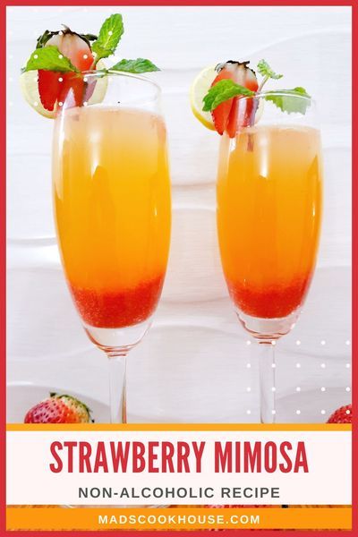 strawberry mimosa recipe with non - alcoholic ingredients