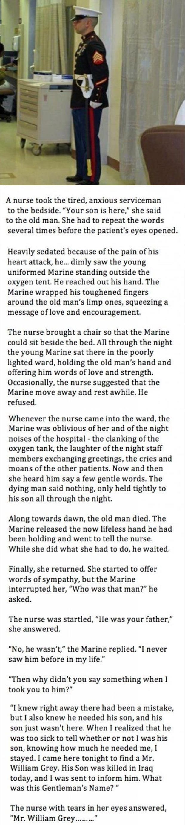 I love reading thibgs like this it makes me realize that there really are good people in the world Military Love Quotes, Marines Corps, Makeup Zombie, What A Wonderful World, Touching Stories, Faith In Humanity Restored, Military Love, Humanity Restored, Gives Me Hope