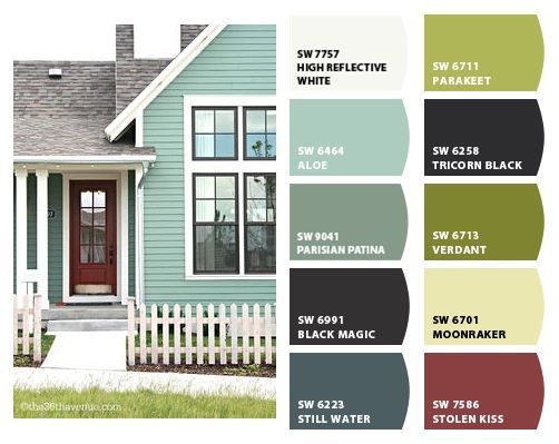 the exterior of a house with different colors