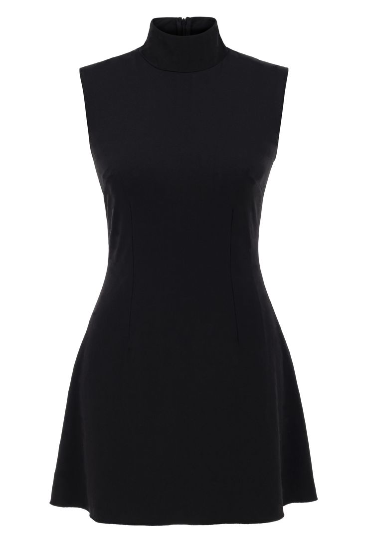 Jocelyn Dress is the perfect way to keep your look chic, sophisticated, and comfortable. This turtleneck, sleeveless mini dress is the perfect combination of style and comfort. There is a hidden zipper detail behind it. The gorgeous black turtleneck dress has a flattering silhouette. This versatile piece can be worn for chic or play—it's perfect for an office party or a night out on the town. Dry clean only. Black Turtleneck Dress, Turtleneck Sleeveless, Turtleneck Dress, Office Party, Black Turtleneck, Looks Chic, Turtle Neck Dress, Sleeveless Mini Dress, Zipper Detail